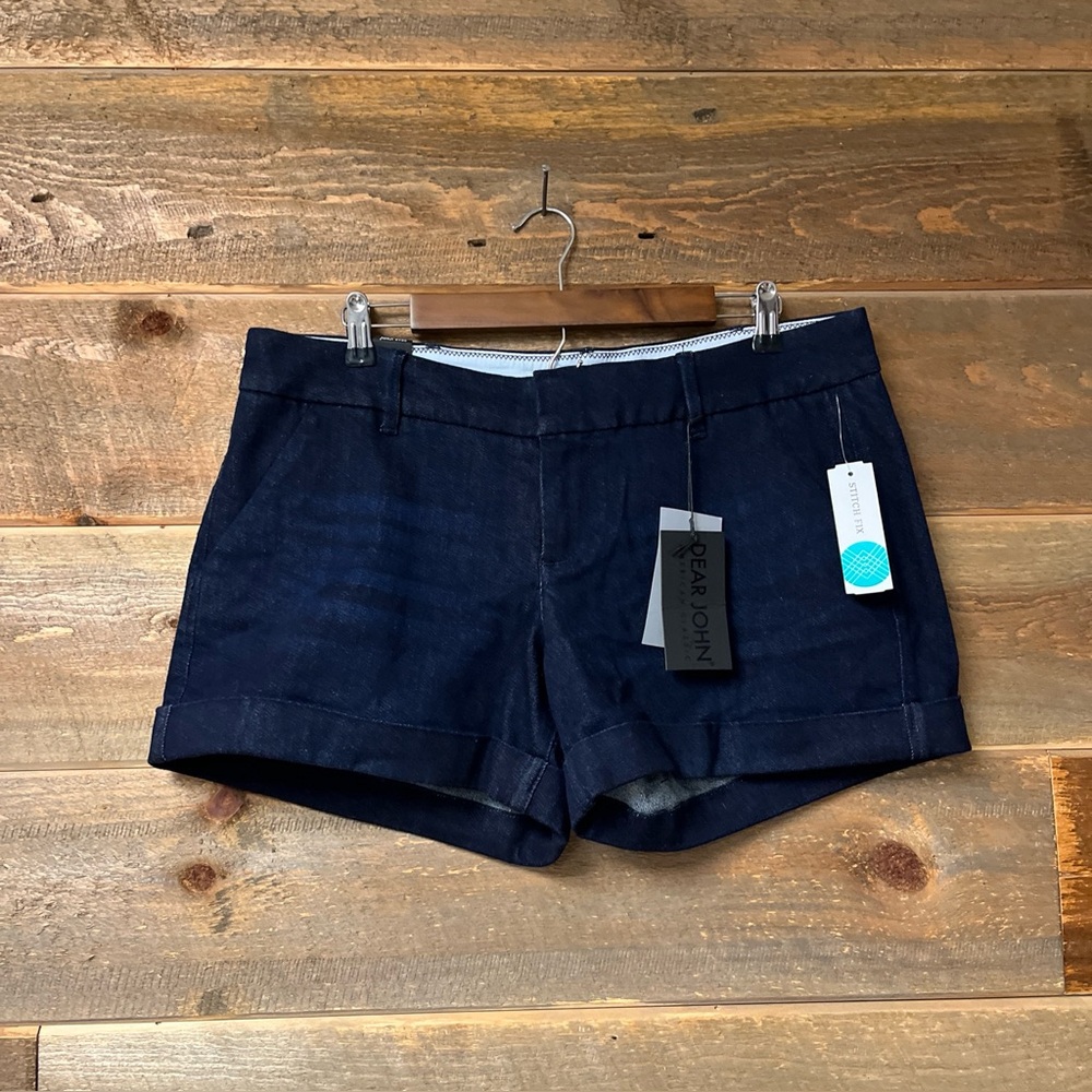 Dear John NWT Finnegan Roll Cuff Denim Jean Blue Shorts Size 31 Stitch Fix